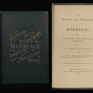 History  and Philosophy of Marriage: Polygamy and Monogamy Compared by EN Jencks
